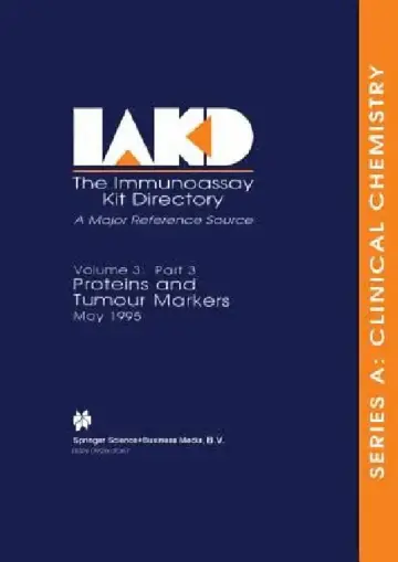 Cover of Proteins and Tumour Markers May 1995