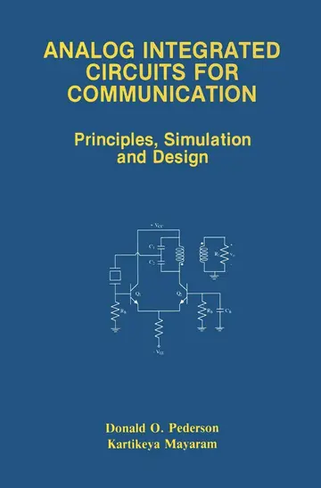 Cover of Analog Integrated Circuits for Communication