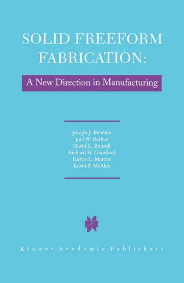 Cover of Solid Freeform Fabrication