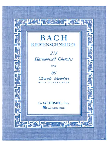Cover of 371 Harmonized Chorales and 69 Chorale Melodies with Figured Bass