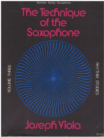 Cover of Technique of the Saxophone (3)