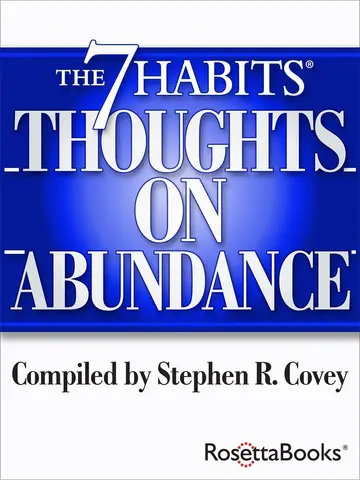 Cover of The 7 Habits Thoughts on Abundance