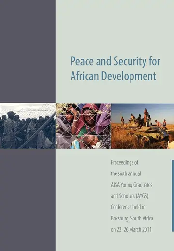 Cover of Peace and Security for African Development. Proceedings of the Sixth Annual AISA Young Graduates and Scholars (AYGS) Conference