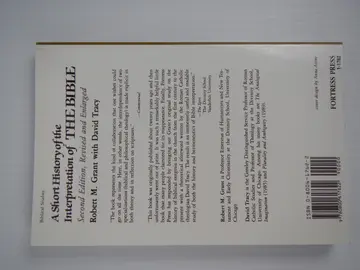 Cover of A Short History of the Interpretation of the Bible