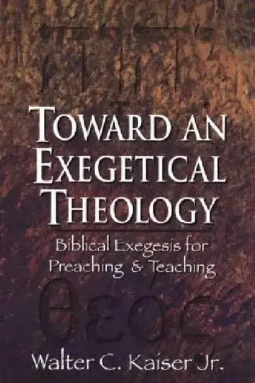 Cover of Toward an Exegetical Theology