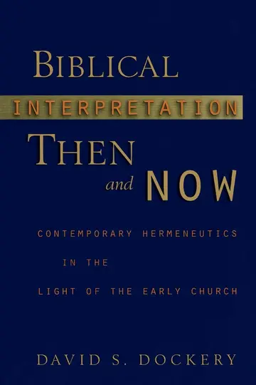 Cover of Biblical Interpretation Then and No