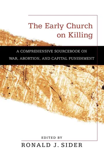 Cover of The Early Church on Killing