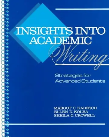Cover of Insights into Academic Writing