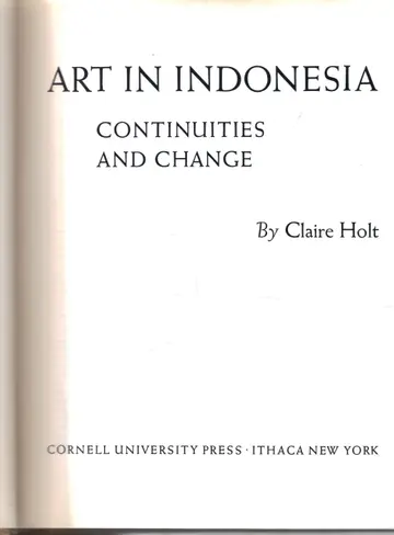 Cover of Art in Indonesia