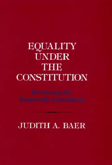 Cover of Equality under the Constitution