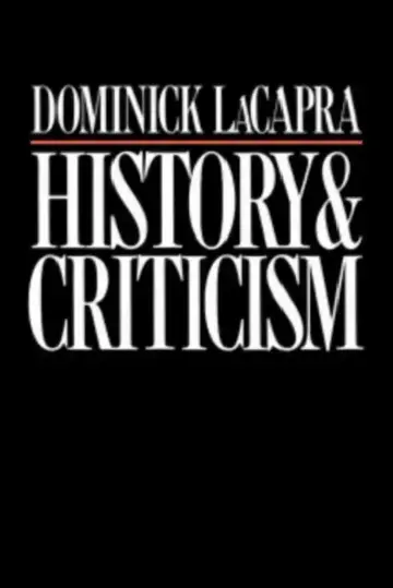 Cover of History and Criticism