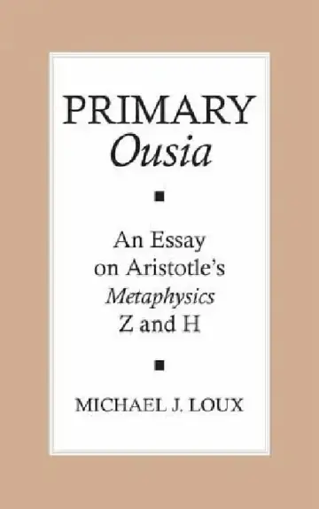 Cover of Primary "ousia"
