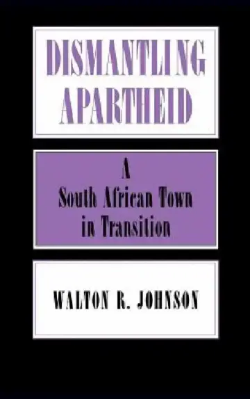 Cover of Dismantling Apartheid