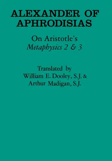 Cover of Alexander of Aphrodisias