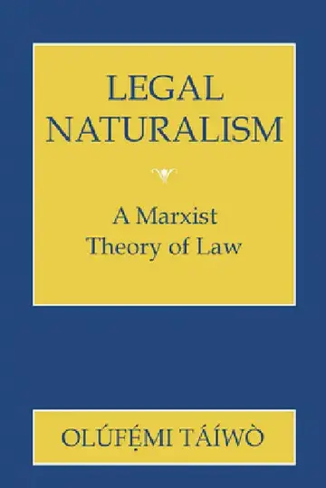 Cover of Legal Naturalism