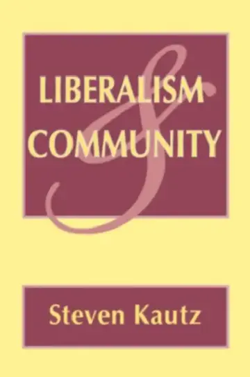 Cover of Liberalism and Community