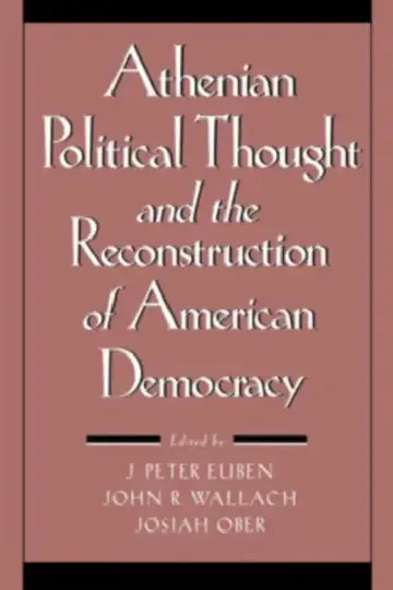Cover of Athenian Political Thought and the Reconstitution of American Democracy