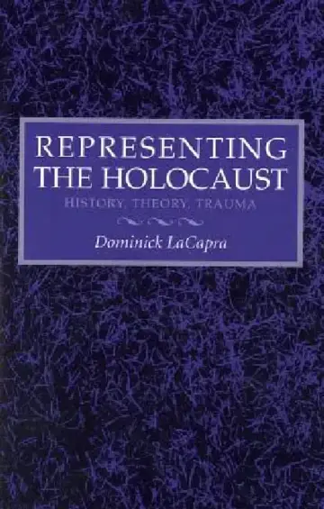 Cover of Representing the Holocaust