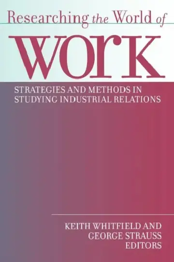 Cover of Researching the World of Work