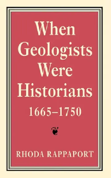 Cover of When Geologists Were Historians, 1665Ð1750