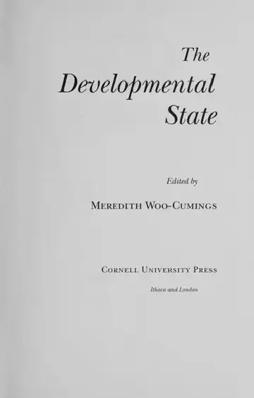 Cover of The Developmental State