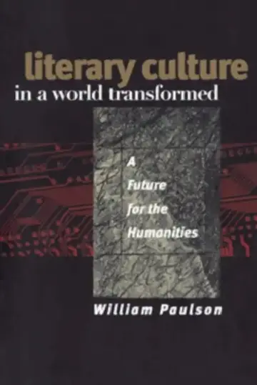 Cover of Literary Culture in a World Transformed