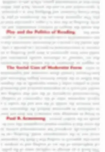 Cover of Play and the Politics of Reading