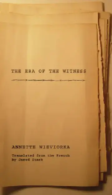 Cover of The Era of the Witness