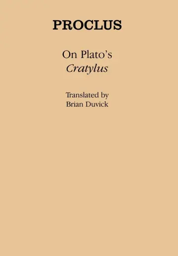 Cover of On Plato's Cratylus