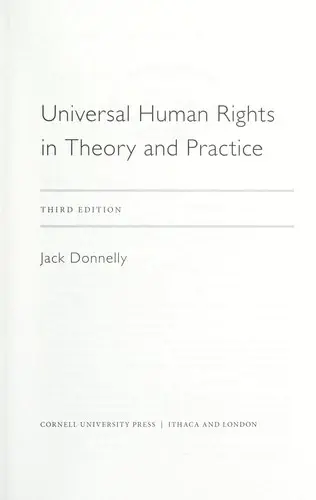 Cover of Universal Human Rights in Theory and Practice