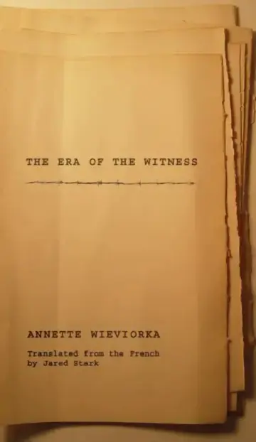 Cover of The Era of the Witness