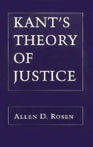 Cover of Kant's Theory of Justice