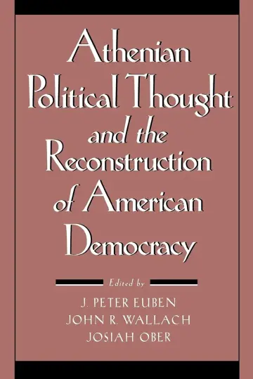 Cover of Athenian Political Thought and the Reconstitution of American Democracy
