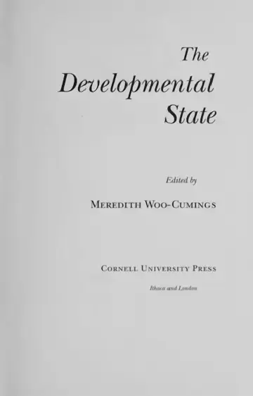 Cover of The Developmental State