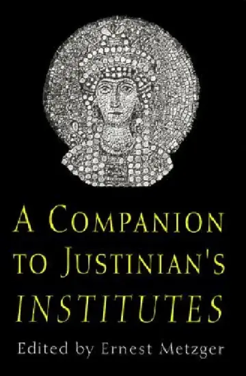 Cover of A Companion to Justinian's "institutes"