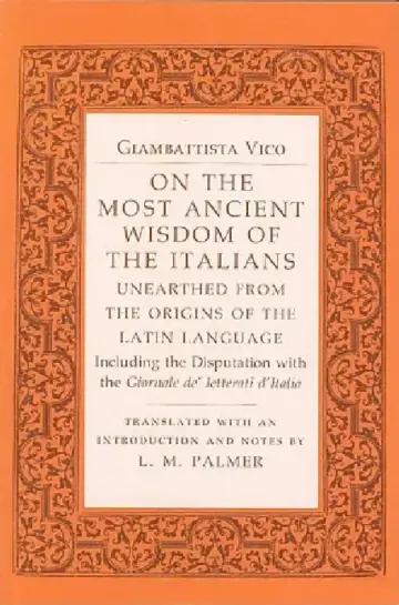Cover of On the Most Ancient Wisdom of the Italians