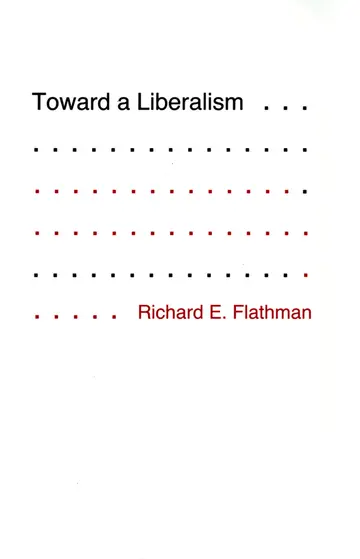 Cover of Toward a Liberalism