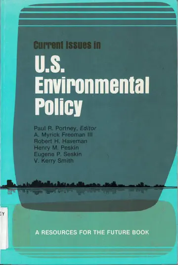 Cover of Current Issues in U.S. Environmental Policy