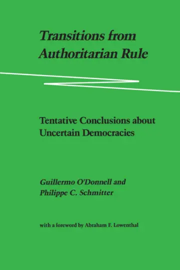 Cover of Transitions from Authoritarian Rule – Tentative Conclusions about Uncertain Democracies