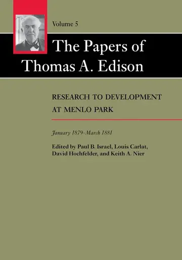Cover of The Papers of Thomas A. Edison