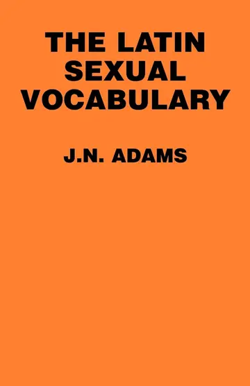 Cover of The Latin Sexual Vocabulary