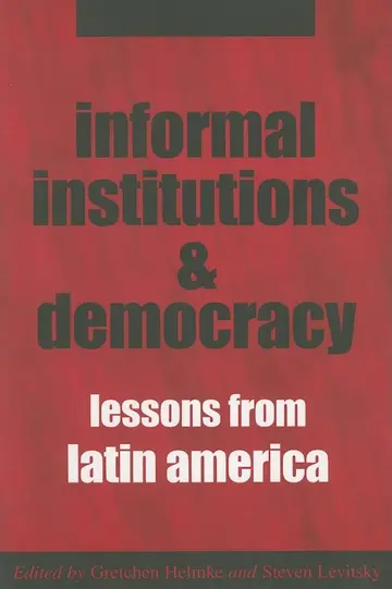 Cover of Informal Institutions and Democracy
