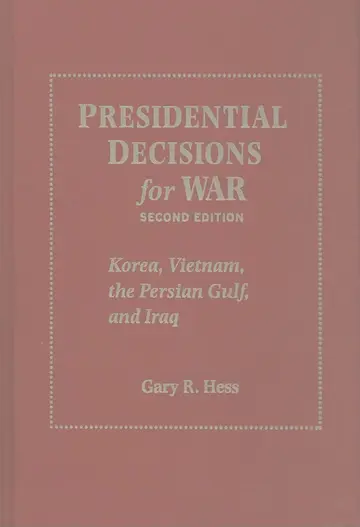 Cover of Presidential Decisions for War