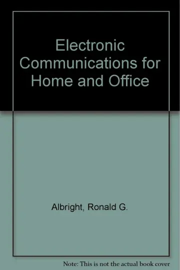 Cover of Electronic Communications for the Home and Office