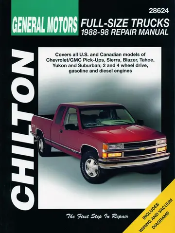 Cover of Chevrolet Pick-Ups (88 - 98) (Chilton)