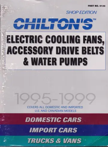 Cover of Chilton's Electric Cooling Fan, Accessory Drive Belt & Water Pump Service Manual