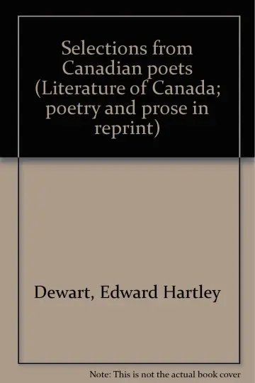 Cover of Selections from Canadian poets