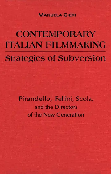 Cover of Contemporary Italian Filmmaking