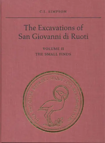 Cover of The Excavations of San Giovanni Di Ruoti