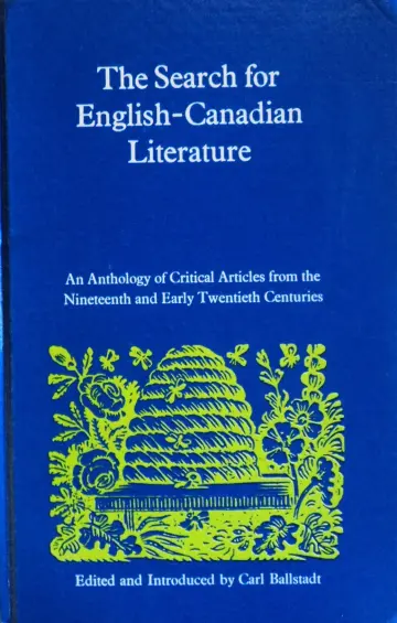 Cover of Search for English-Canadian Literature